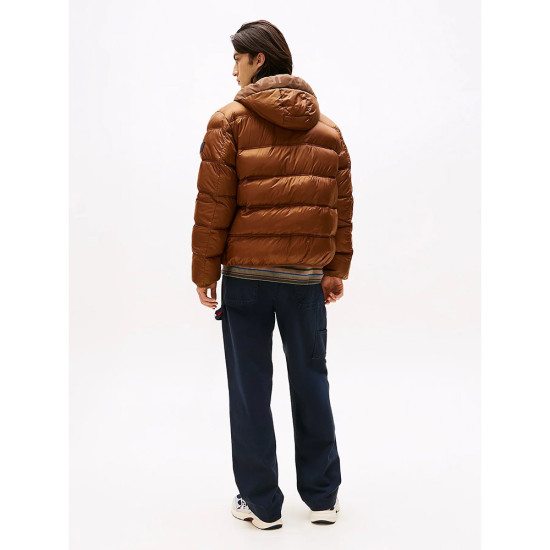 Tommy Hilfiger Ανδρικό μπουφάν Tonal Logo Hooded Puffer Jacket